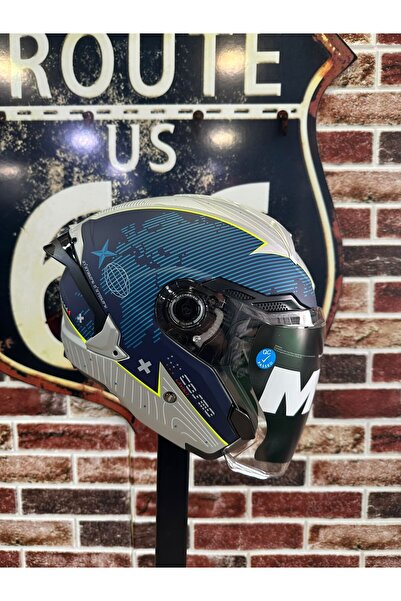 MT Cosmo SV Layout C7 Parlak Açık Kask