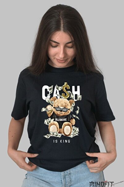 GILDAN T-Shirt Bear T-Shirt With Cash