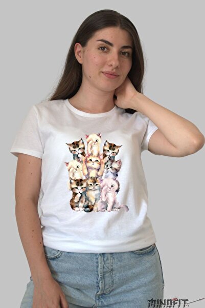 GILDAN Tricou Cu Pisici Piramida