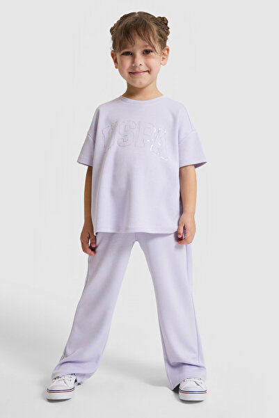 U.S. Polo Assn. Kız Çocuk Lila Eşofman Altı 50325702-VR034