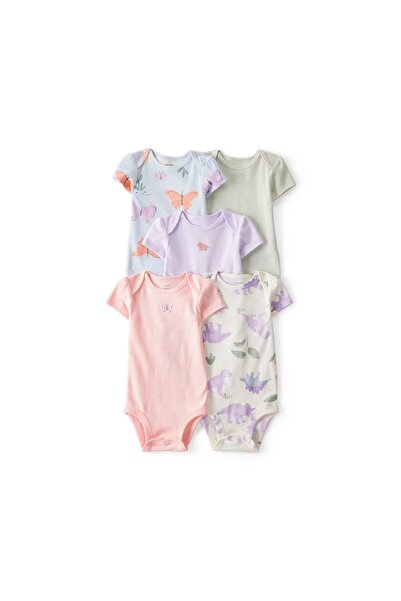 Carter's Layette Kız Bebek Kısa Kollu 5'li Body 1T009910