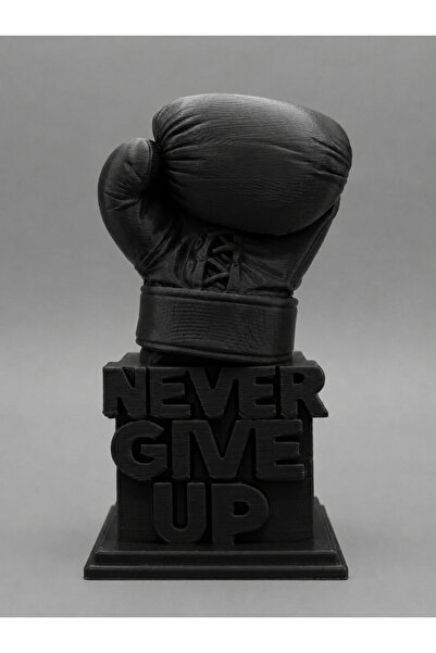NorthEdge3D Never Give Up Boks Eldiveni Heykeli – Motivasyon ve Başarı Temalı...