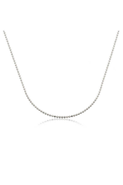 BlackCraft Small Ball Chain Silver Necklace Chain