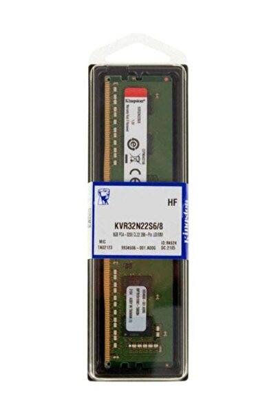 Kingston Technology ValueRAM KVR32N22S68 memory module 8 GB 1 x 8 GB DDR4 320...
