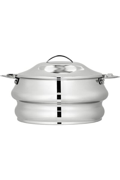 Generic Pradeep Stainless Steel Thermal Serving Pot from Al Saif with two han...