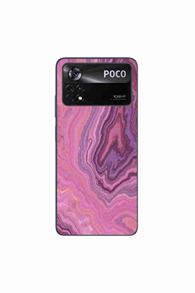 OEM Case compatible with Xiaomi Poco X4 Pro Silicone Gel Tpu Pattern Pink Qua...