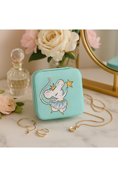 X Design Hand-Painted Jewelry Box – Ballerina Mouse Design