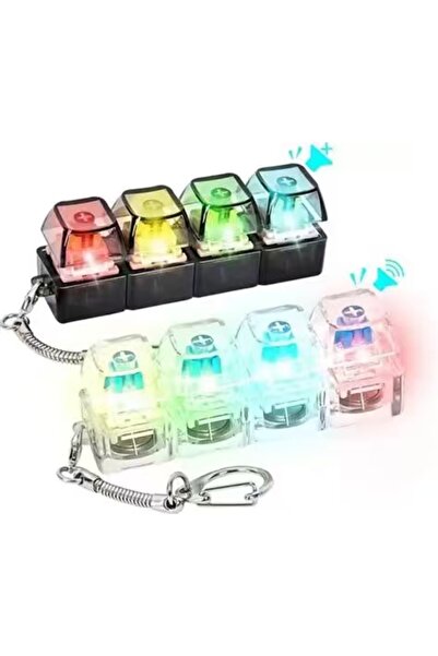 Generic Black & Transparent (2pcs) Keyboard Fidget Toy Four-Key Stress Relief...