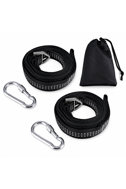 zola Set montare hamace si leagane, 2 curele 300 cm, carabiniere metalice, su...