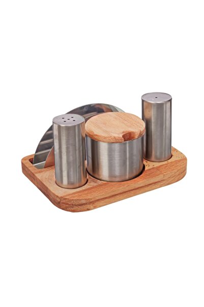 İkram Dünyası 4-Piece Menanj Salt Shaker, Pepper Shaker, Chili Pepper Shaker,...