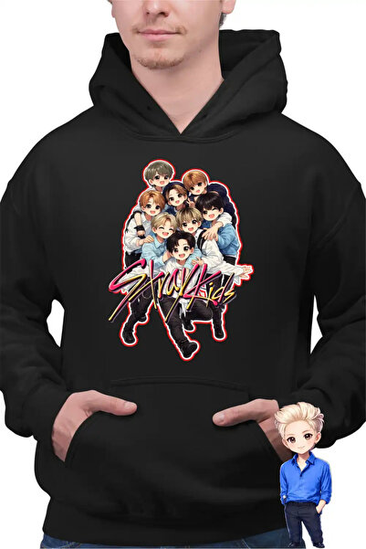 OEM Ανδρικό Φούτερ Stray Kids Εμπορεύματα Anime K-pop Κορεάτικο