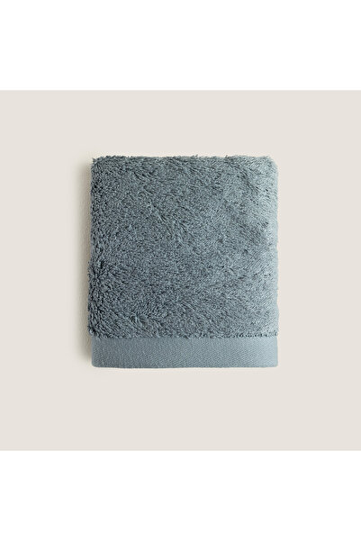 Chakra Čvrsti bambusov ručnik za ruke 30x50 cm čelično plave boje