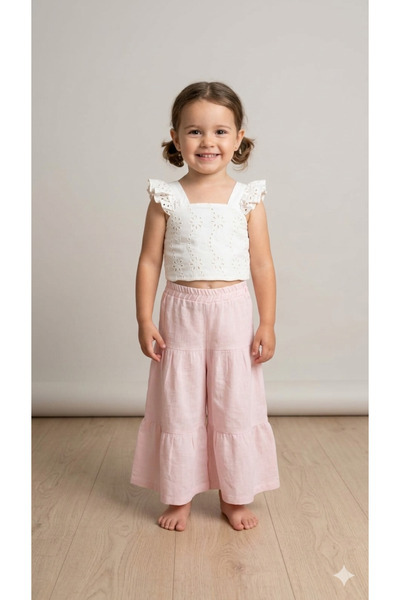 Bebüş Baby girl blouse 2 piece set beb-17033