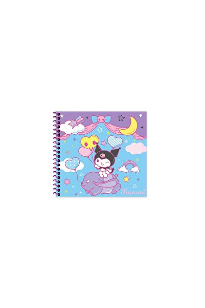 kuromi 16*15 50 Yp. Draw. Spiral Bound Hard Cover Notebook - No:2