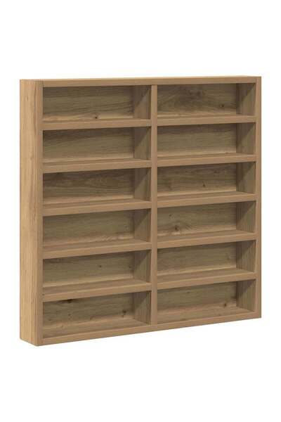 vidaxl Dulap de Expunere cu raft Stejar Artizanal 60 x 8,5 x 58 cm