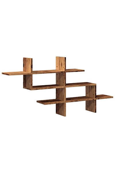 vidaxl Raft de perete, lemn vechi, 124,5x18x60,5 cm, lemn prelucrat