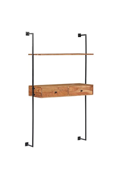 vidaxl Birou de perete, 90 x 40 x 170 cm, lemn masiv de acacia