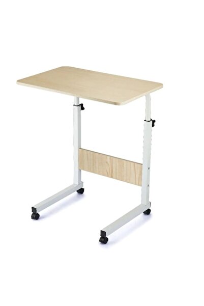 Confortime Masă auxiliară reglabilă Confortime 50x40 cm, blat MDF natur, cadr...