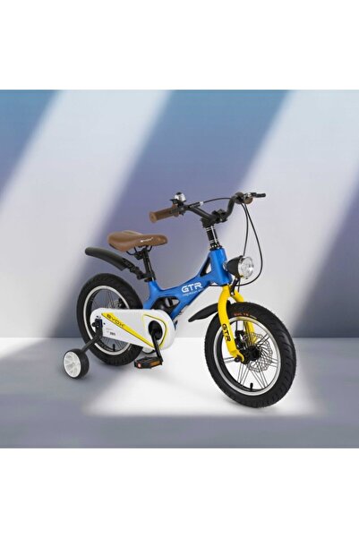 byox Bicicleta copii 3-5 ani GTR Blue 14 inch, cadru magneziu, frane disc, ro...