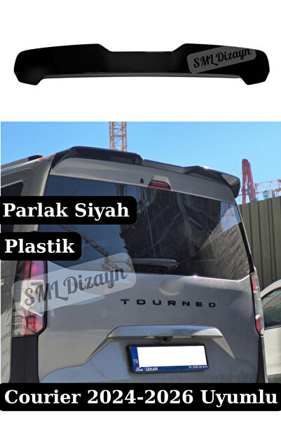 SML Dizayn Yeni Ford Courier (2024-2026) Uyumlu Tavan Spoiler - Parlak Siyah ...