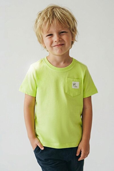 Breeze Boy's T-Shirt with Cool Lettering and Embroidered Pocket, Ages 1.5-5, ...