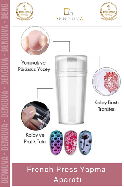 Denguva #TırnakDamgası Profesyonel Salon Ev Tipi Yumuşak Pürüzsüz Silikon Tır...