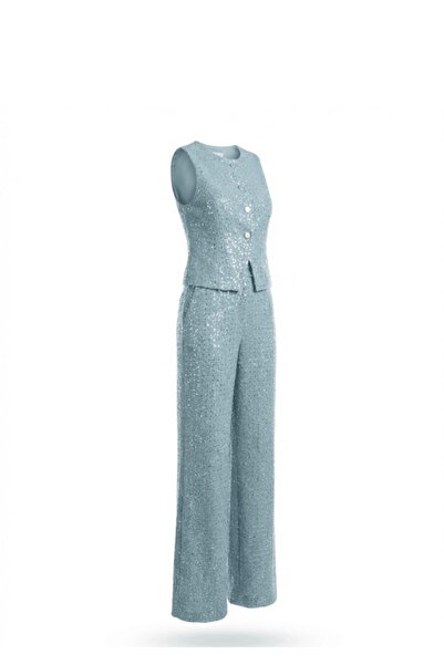 Butik Simli Denim Takım