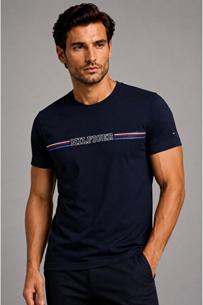 Tommy Hilfiger Slim Fit Men's Cotton Short Sleeve Round Neck T-Shirt