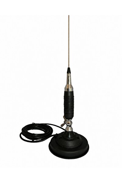 CerCip Antenă auto CB, înălțime 150 cm, cu bază magnetică și fluture, conecto...