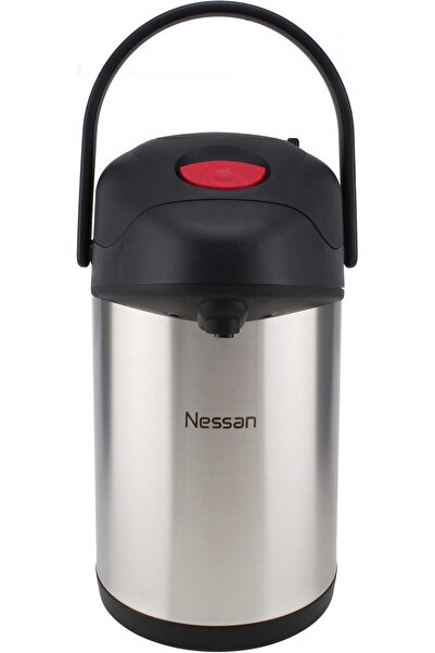 Nissan قارورة حرارية معزولة مع مضخة، سعة 2.5 لتر، طراز SS25HI، مصنوعة من الفو...