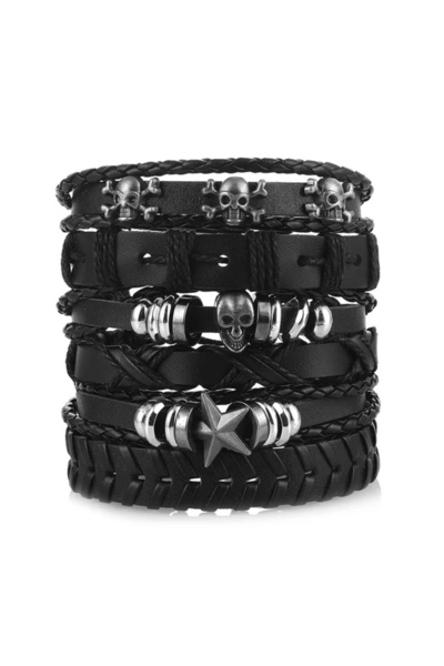 ‎ Bio Vitalica Set 4 bratari barbatesti Neo-Gothic Star