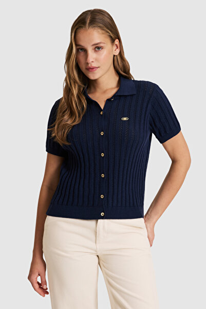 U.S. Polo Assn. Kadın Lacivert Triko Hırka 50321683-VR033