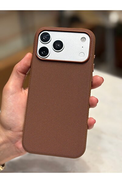 daystar İphone 17 Pro Max ile Uyumlu Gizli Magsafeli Premium Rose Tech Dokuma Telefon Kılıfı