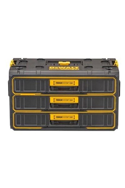Dewalt TOUGHSYSTEM 2.0 Organizer Box with Drawers, Black/Yellow