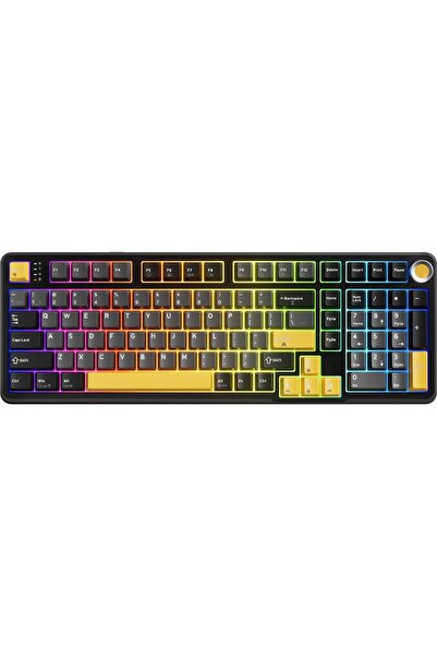 MARVO KG986W Titan 98 Безжична механична геймърска клавиатура, RGB, USB-C, Bl...