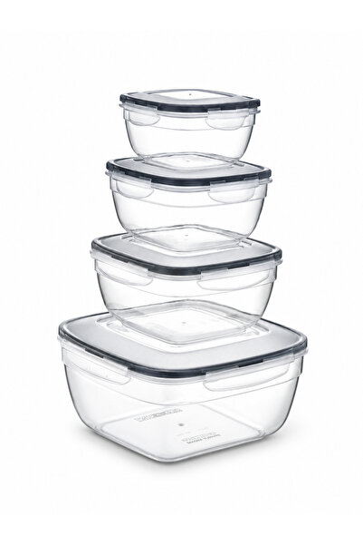 FERAH PLASTİK 4 Liter Lockable Storage Container – Large Food Storage Contain...