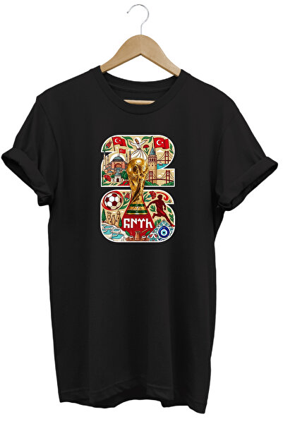 remonz Special Design 2026 Turkey and Football Themed Printed Unisex Short Sl...