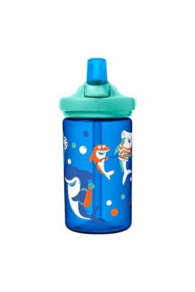 Camelbak زجاجة إيدي بلس للأطفال 400 مل بتصميم القرش، مناسبة للمخيمات الصيفية ...