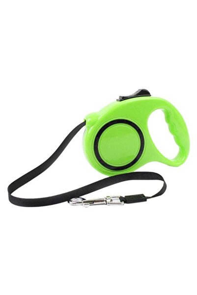 Goliat Lesă automată verde pentru câini, 3m, cu blocare fixă - Greutate maxim...