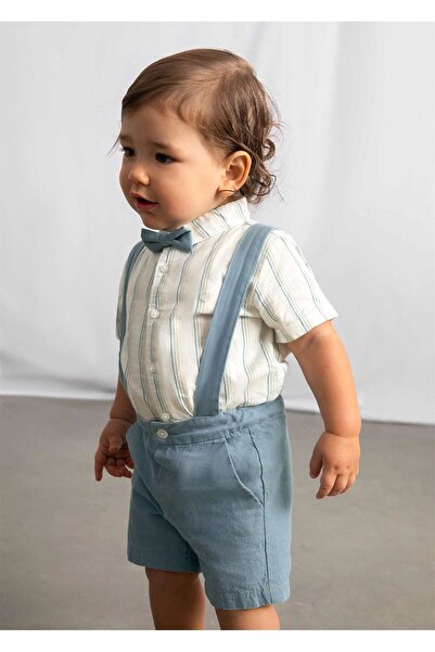 MAYORAL Baby Boy Salopet Shirt Set Ocean Green 1226