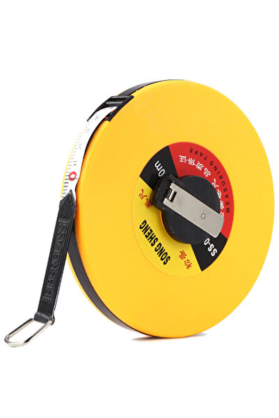 OEM Ruleta, 30 M, Galbena, Fabricata Din Fibra De Sticla, Carlig La Capatul R...