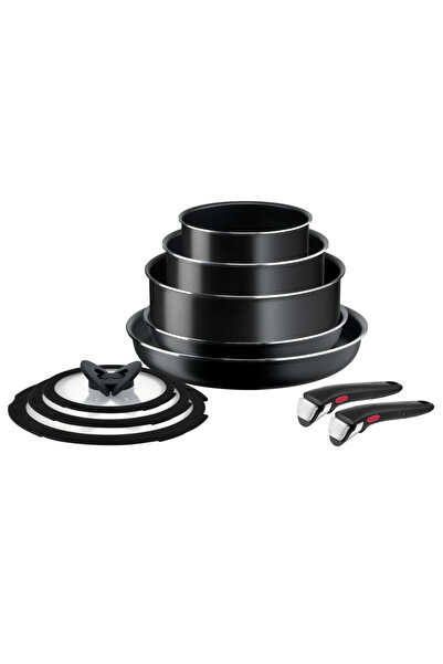 TEFAL Set de 10 piese Ingenio Easy Cook & Clean L1539053, mânere detașabile, ...