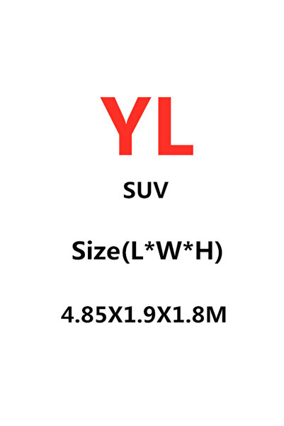 Choice1 SUV-YL-4.85X1.9X1.8M Universal SUV/Sedan Full Car Covers Outdoor Wate...