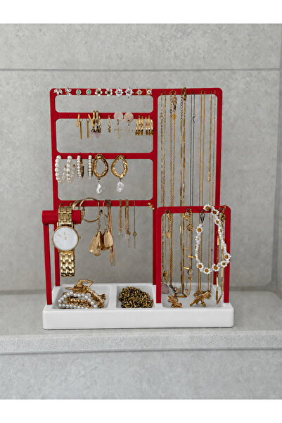 Belupa Jewelry Organizer Earrings Necklace Ring Bracelet Organizer Desktop St...