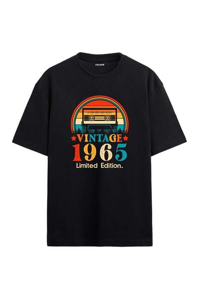 Colermi تي شيرت 1965 Mixtape كبير الحجم - تصميم كاسيت ريترو