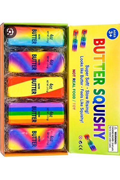 TOYTOPIA Butter Squishy Rainbow Slow Rising Sukuşi Slow Rising Viral Butter Squishy Rainbow