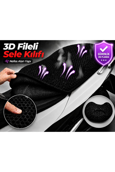 Vi Caro Κάλυμμα σέλας μοτοσικλέτας Yamaha X-City 250 3D Mesh Κάλυμμα σέλας Αν...