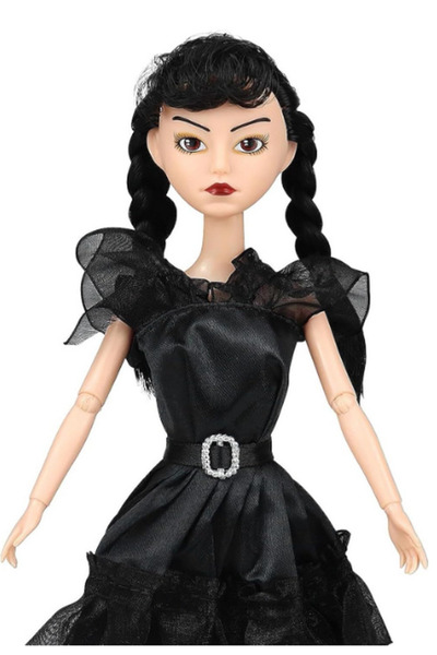 WEDNESDAY Păpușă Addams, 30 cm, Ediție de Colecție Inspirată din The Addams F...