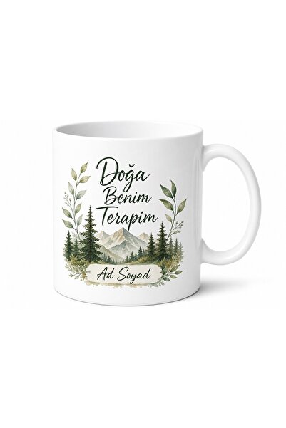 Tupya Gift Nature Is My Therapy Printed English Tea Cup Gift