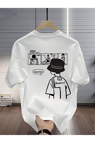 JANTIL MODA 🔥 Unisex Oversize 100% Cotton Crew Neck Short Sleeve T-Shirt 🔥